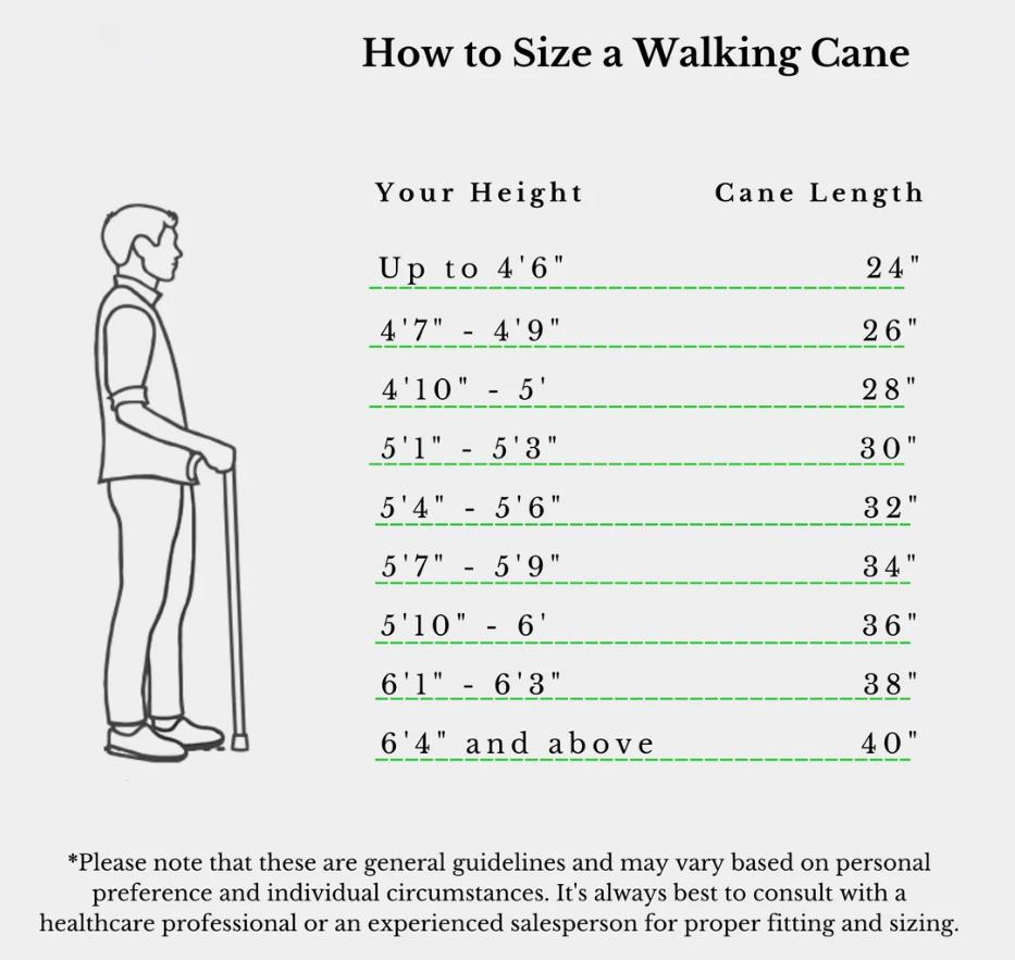 Invisible Walking Cane | Custom Height | Clear Walking Stick