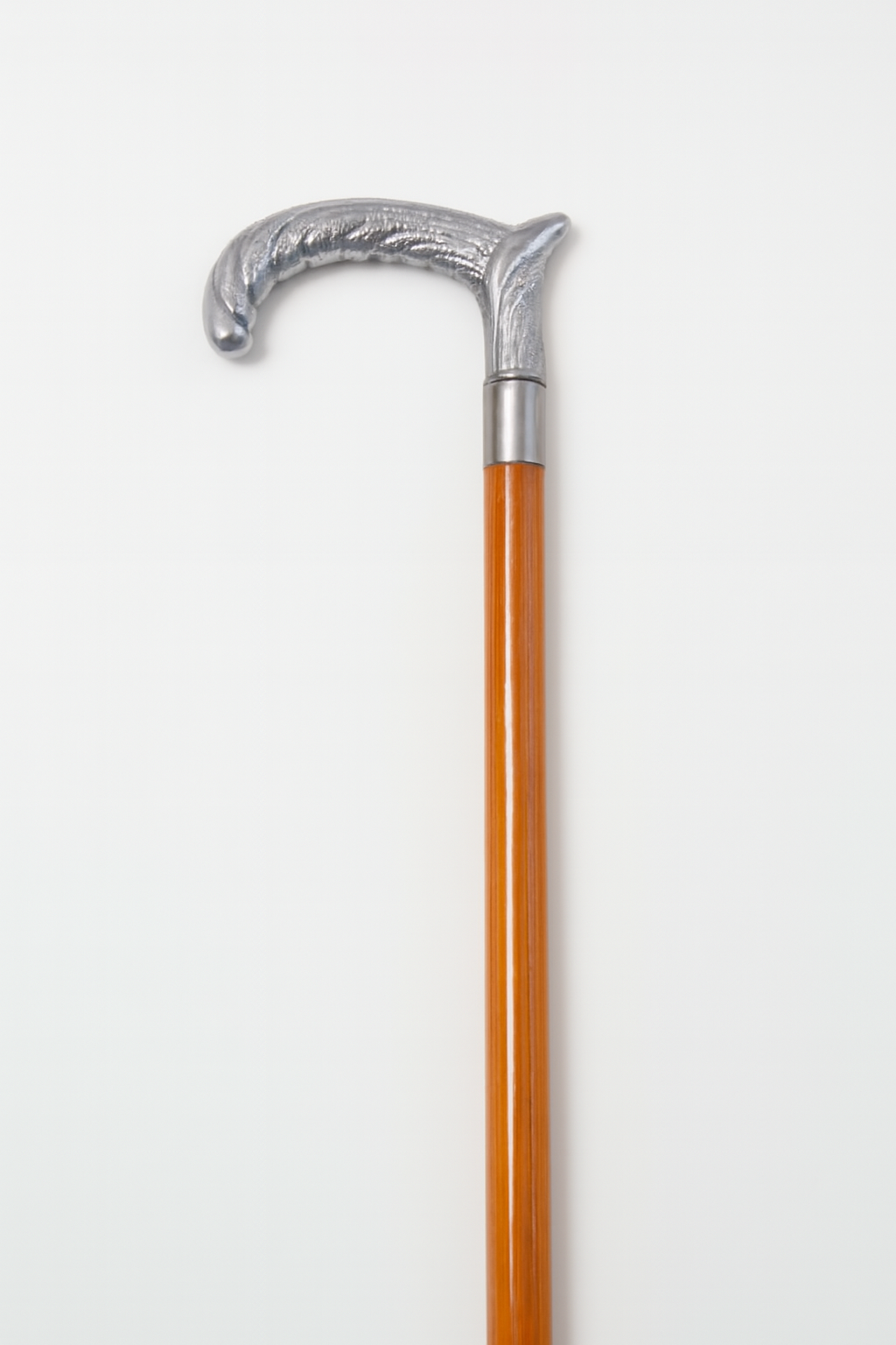 Wood Walking Stick with Metal Handle – Handmade Luxury Cane, Detachable hendel Travel Design