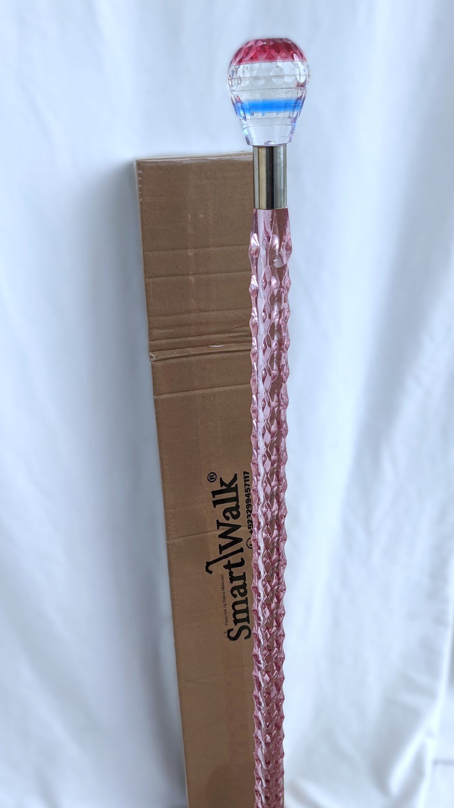 Round Handle Acrylic Walking Stick & Cane – 5 Colors, 30"–39"