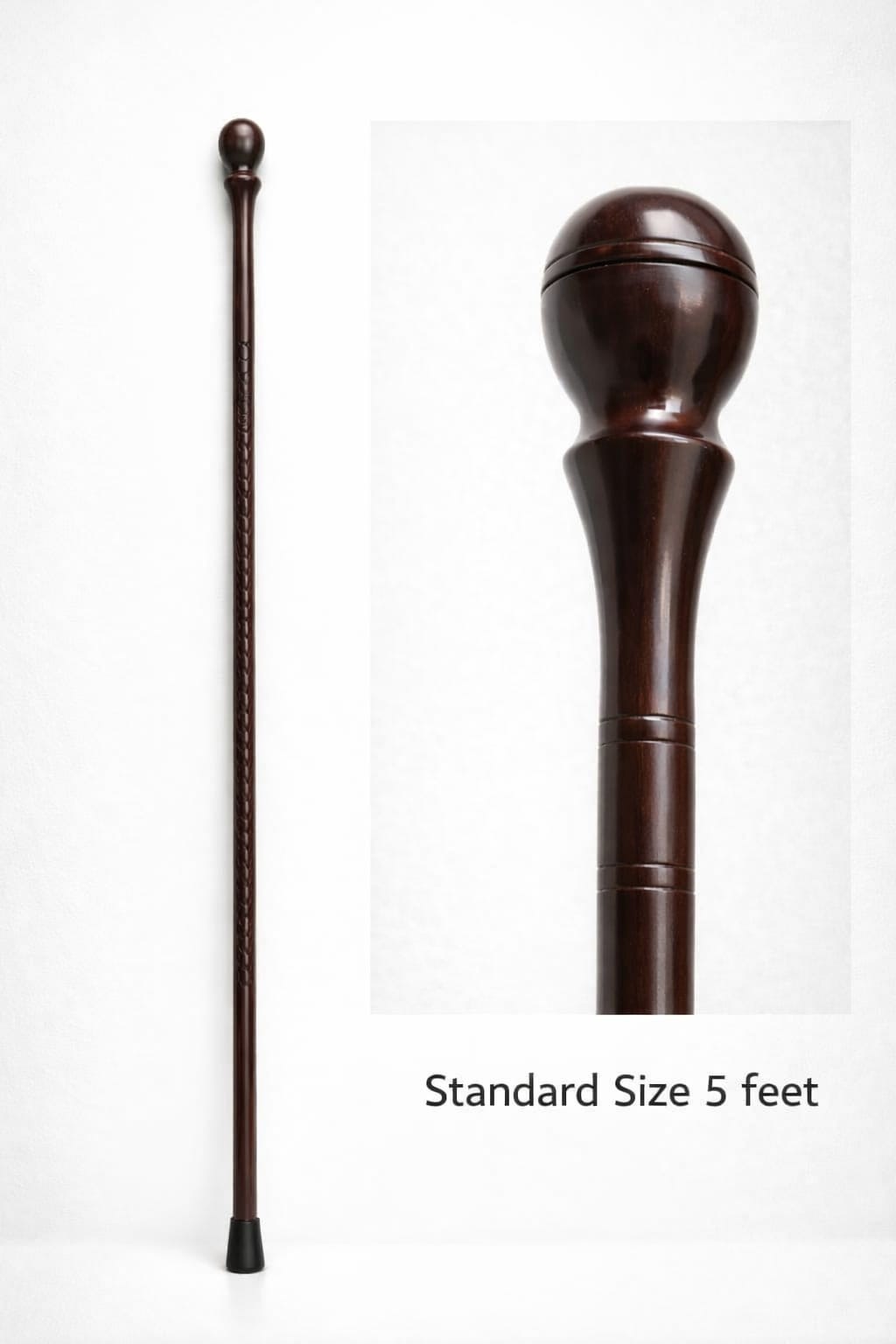 Wooden Khutba Stick for Imam – 5ft Masjid Jumma Sermon Asa