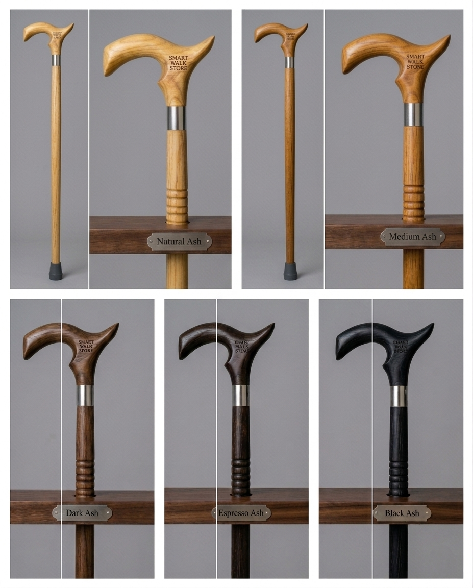 Premium Wood Walking Stick Lightweight Wooden Walking Stick for Men & Women