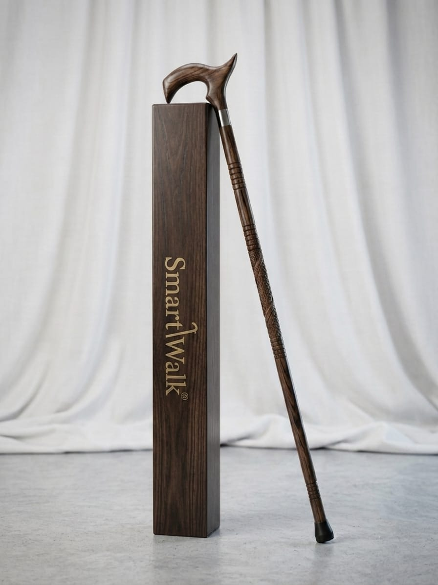 Premium Wood Walking Stick Lightweight Wooden Walking Stick for Men & Women