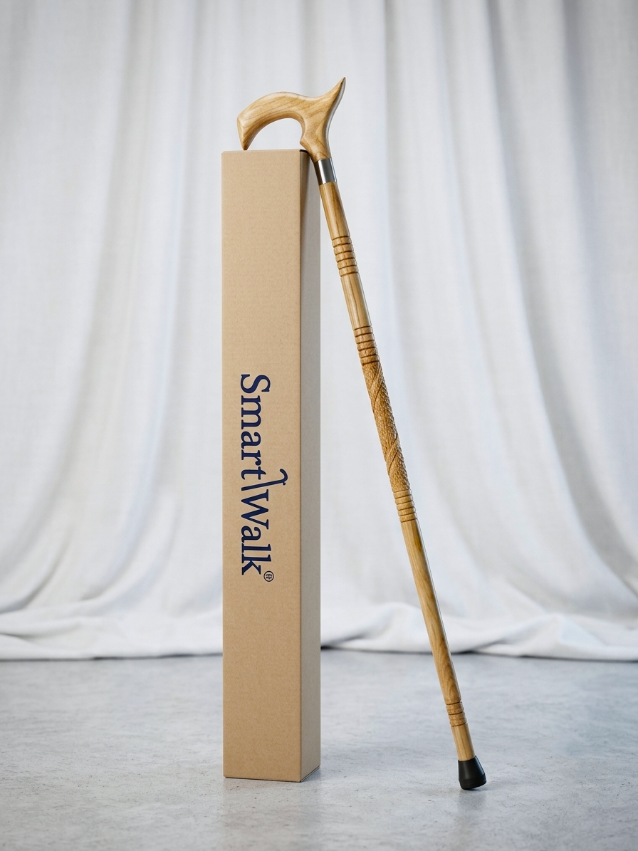 Premium Wood Walking Stick Lightweight Wooden Walking Stick for Men & Women