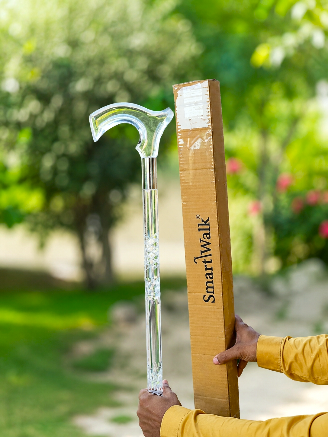 Acrylic Crystal Walking Stick – Luxury Personalized Walking Cane by Smart Walk