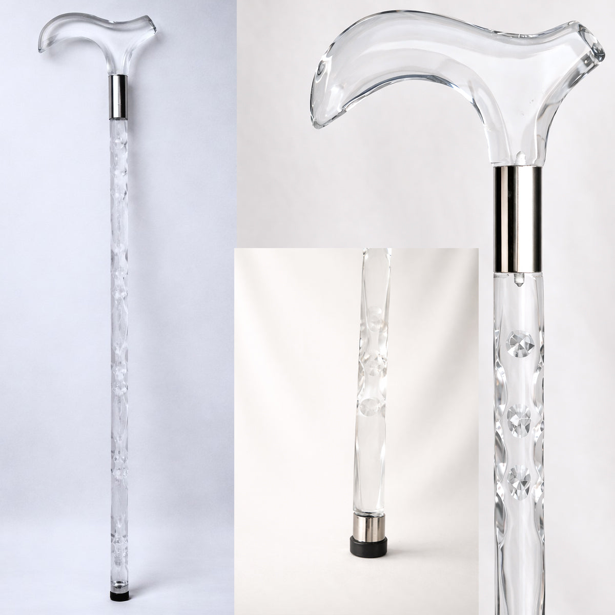 Transparent Acrylic Walking Stick & Cane