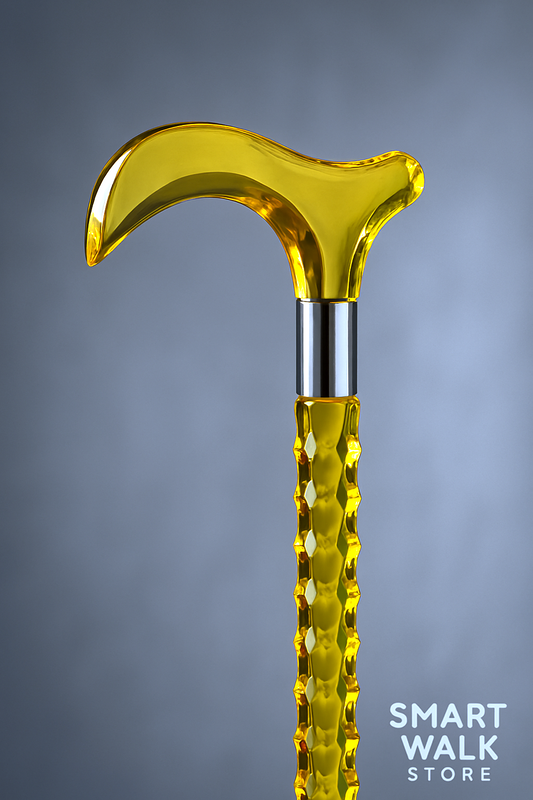 Golden Acrylic Walking Stick & Cane