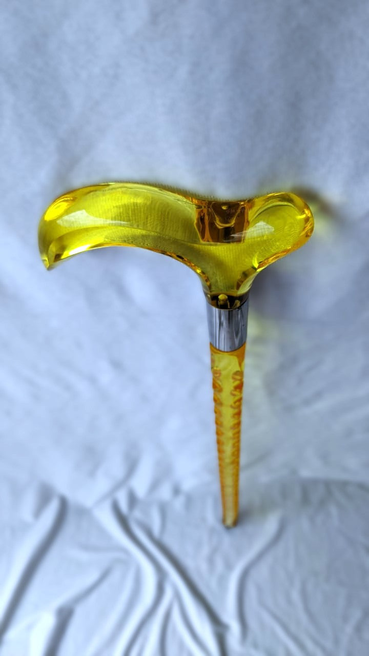 Golden Acrylic Walking Stick & Cane