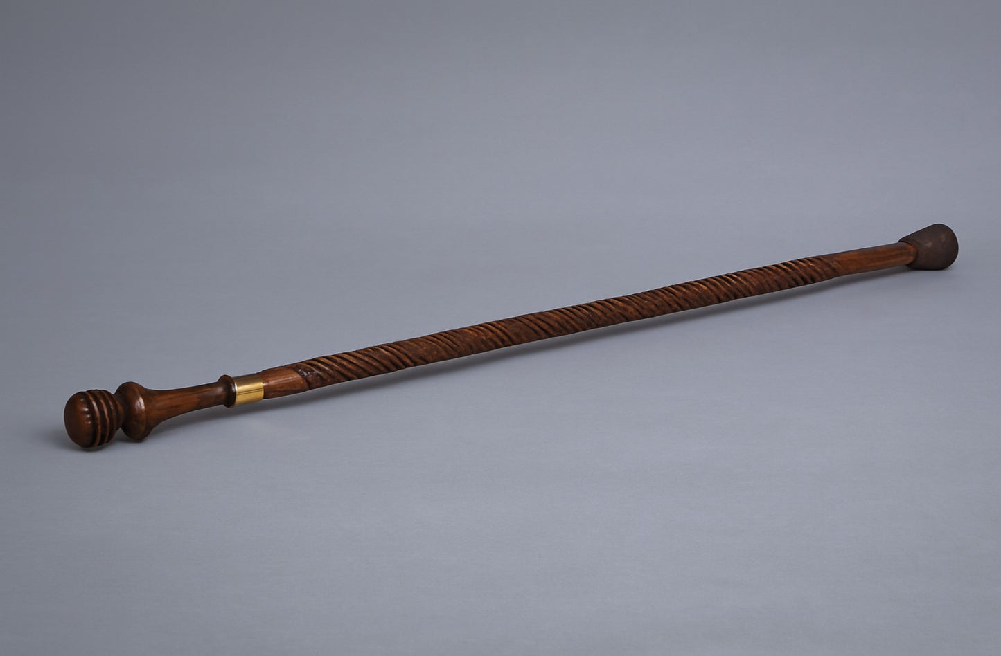 Solid Oak Knob Walking Cane – Handcrafted Wooden Walking Stick with Brass Collar | Luxury Collector’s Cane | Gentlemen’s Gift | Custom Height