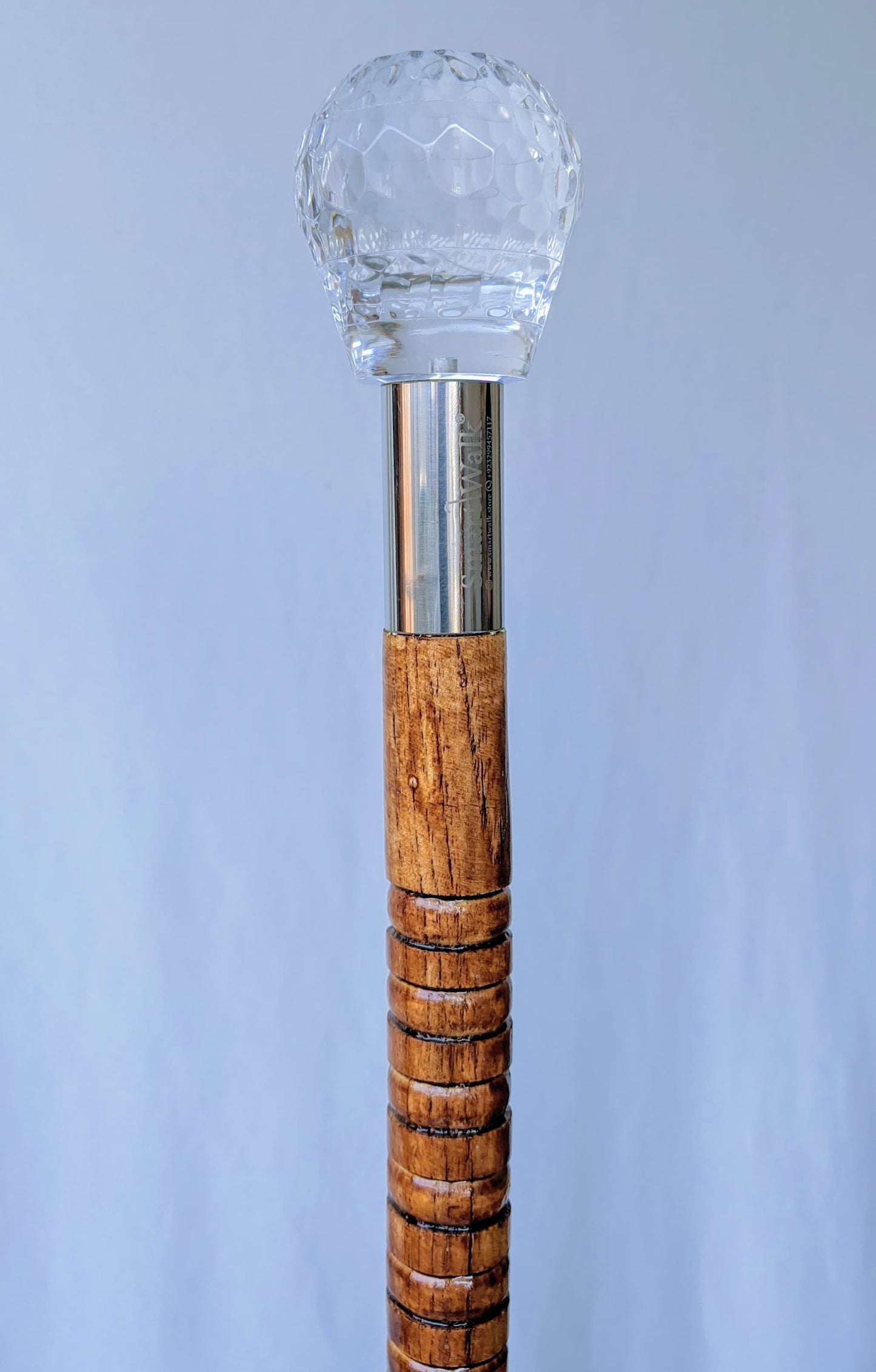 Premium Wooden &amp; Acrylic Crystal Imam Masjid Jumma Khutba Stick